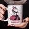 Valentine Day Girl SkeletonMug, My Cat Never Broke My Heart Funny Gift